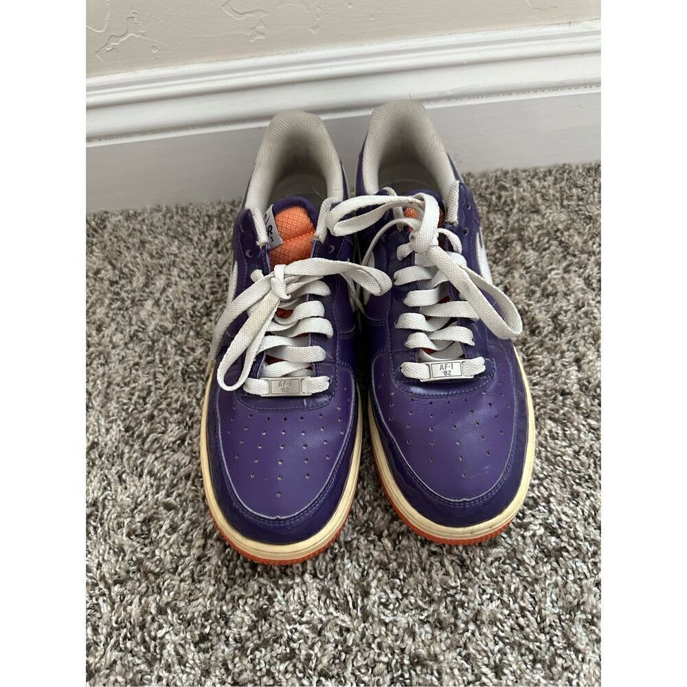 Nike Air Force 1 Womens 8.5 Purple '07 Club Patent Leather 315115-514